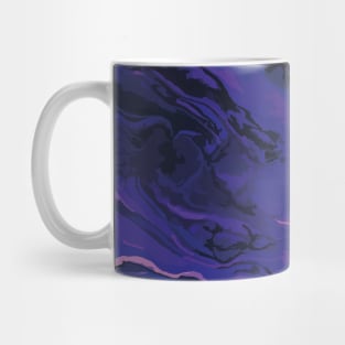 Black and Purple Marble Mug